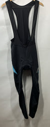Santic Cycling Bib Padded Compression Long Pant Black Teal Women 2XL Comfortable