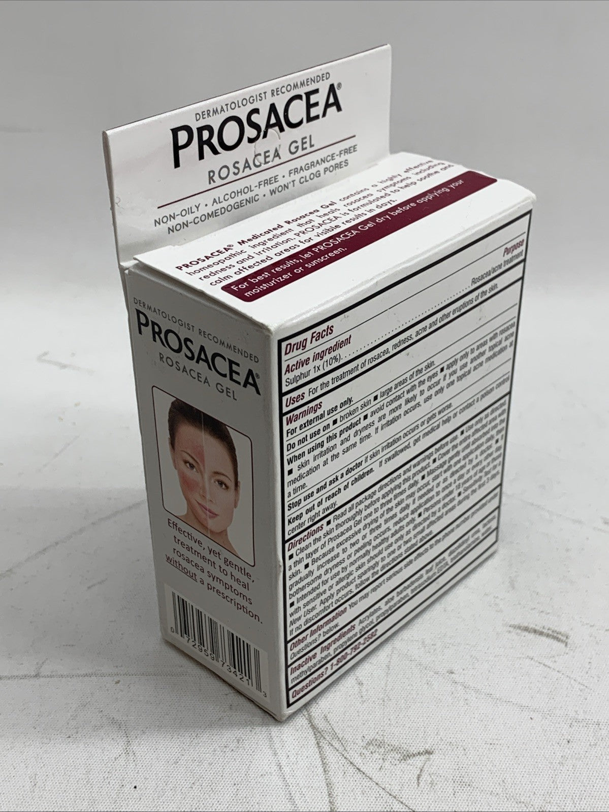Prosacea Twin-Pack Rosacea Gel Treatment Control Redness Irritation for Face