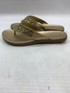 Kenneth Cole Reaction Womens Glam-Athon Gold Flip-Flops Size 6.5 Slip-on Sandal