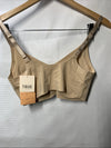 True & Co MEDIUM Body Boost Wireless Hook Back Push Up T-shirt Bra Beige Size M