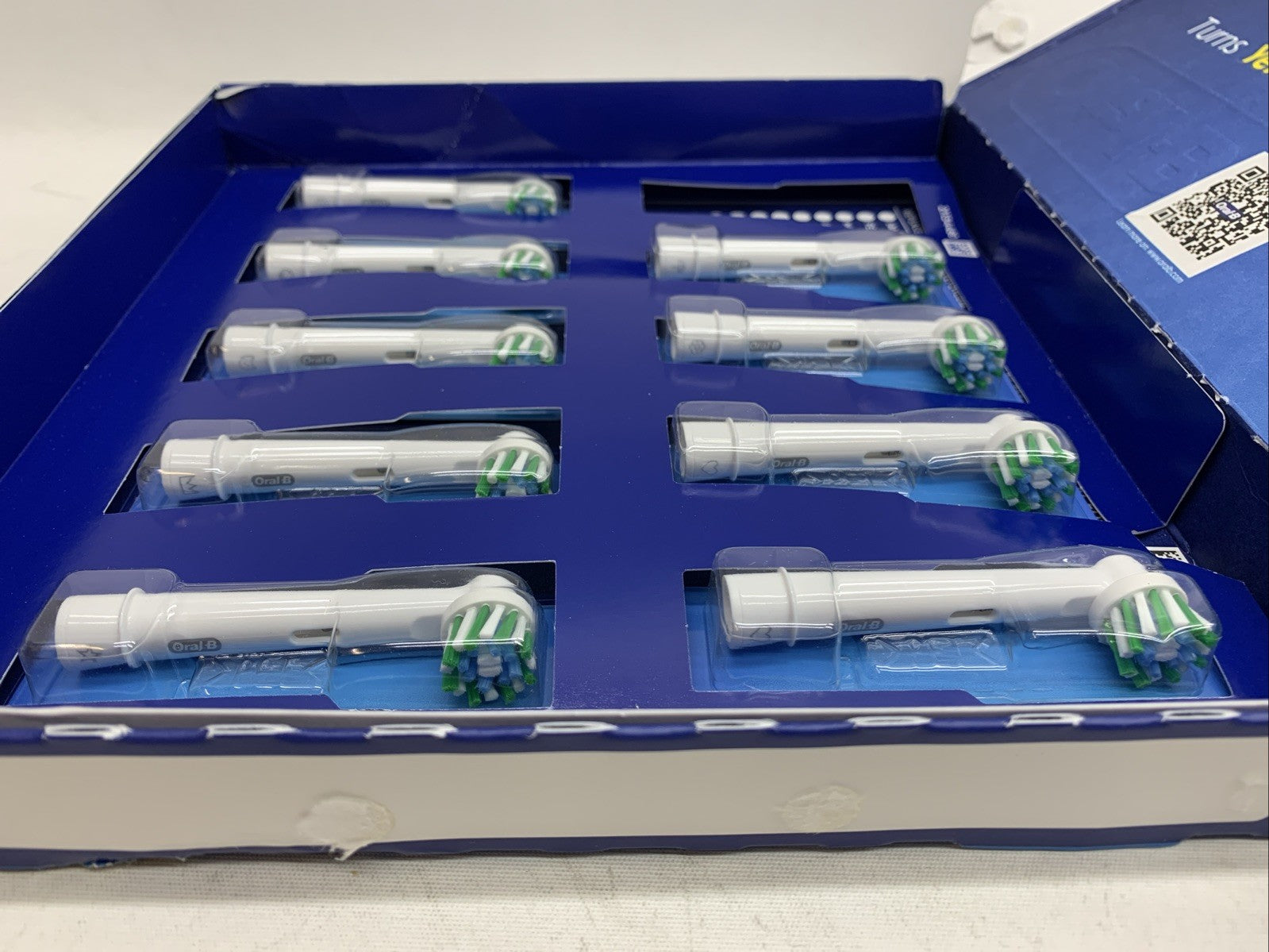 Oral-B Electric Toothbrush Replacement Brush Heads Crossaction X White - 9 Pack