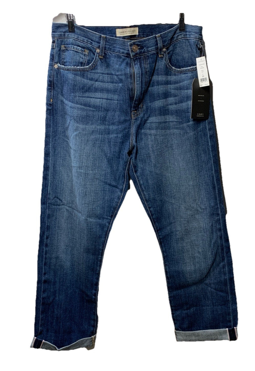 Current/Elliott Womens The Boyfriend Jeans Classic Fit Pants with Pocket Size 30