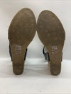 Blowfish Malibu Women's Hapuku Wedge Sandal Scotch Dyecut Size 10 Black Open Toe
