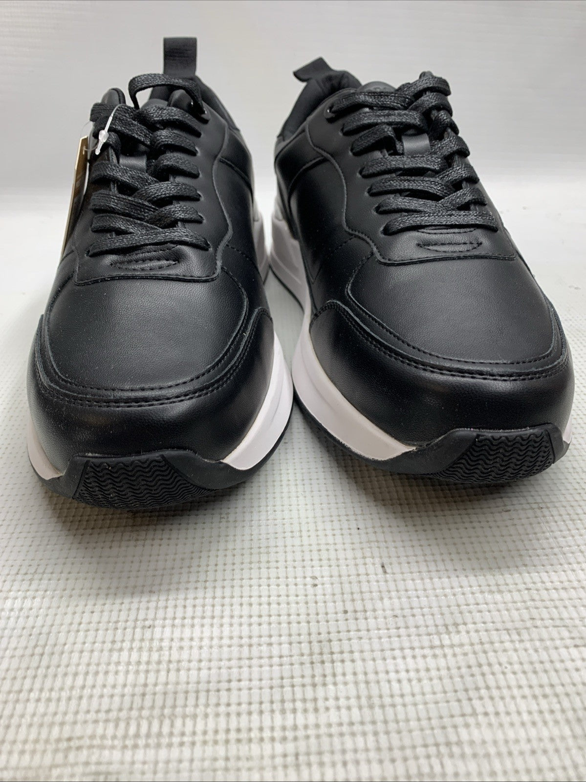 Project Cloud Men Shoe Kurt.A Black/White Size 9 Lace-up Walking Sneaker Casual