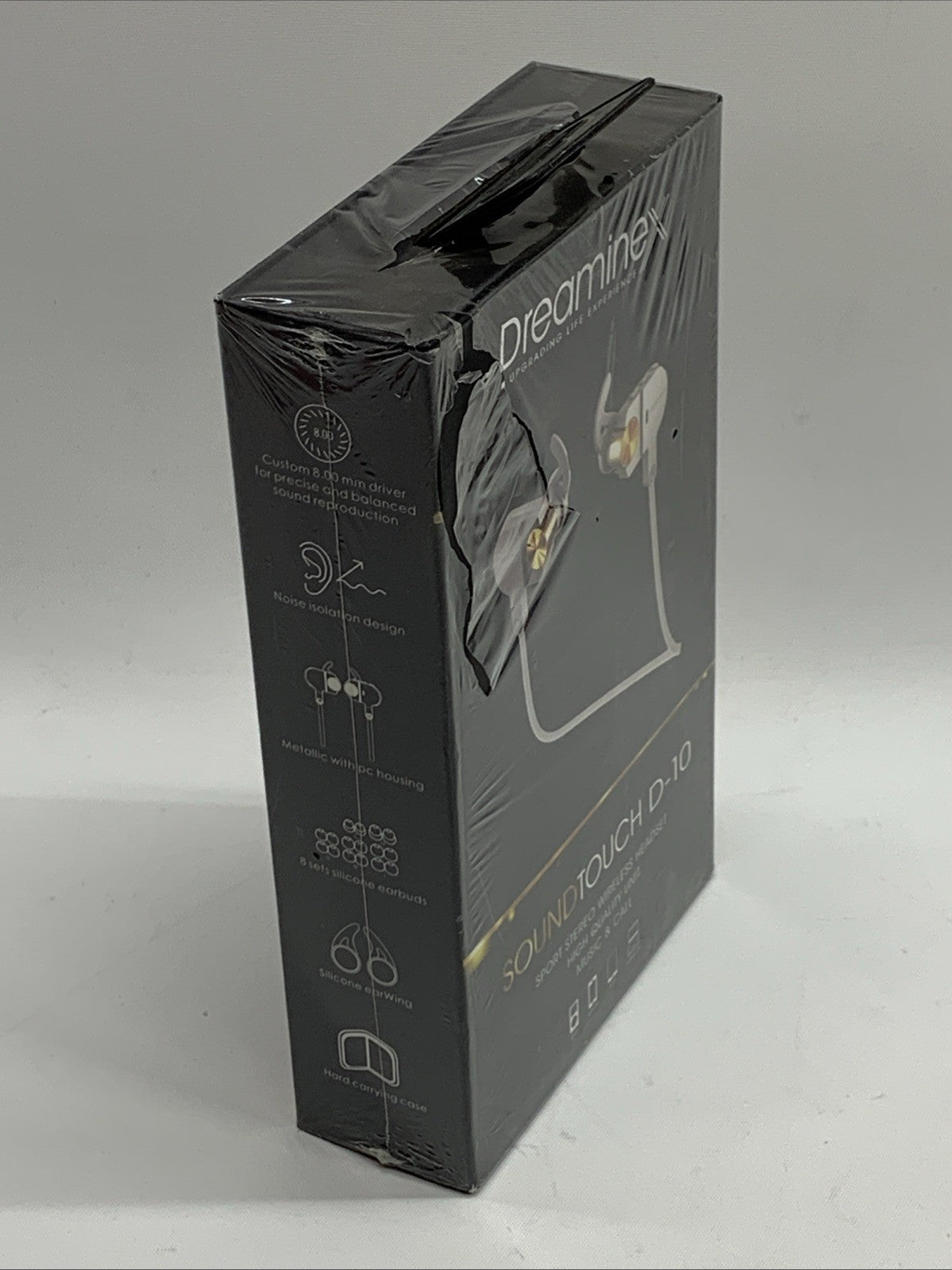 Dreaminex D-10 Wireless Earbud Sport Bluetooth Headphones Running Earphone White