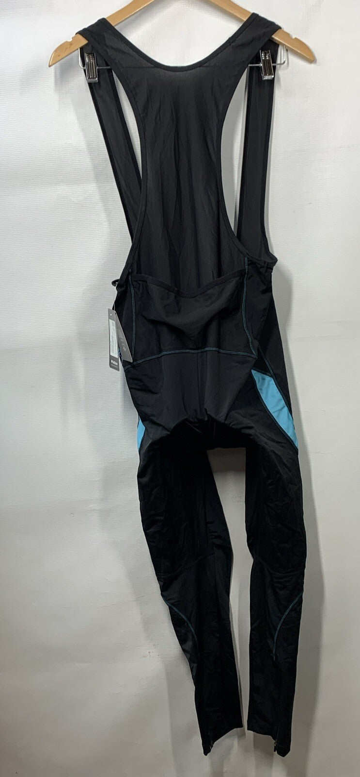 Santic Cycling Bib Padded Compression Long Pant Black Teal Women 2XL Comfortable