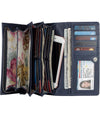 Women RFID Blocking Genuine Leather Bifold Wallet-Clutch For Women-Shield Aga...