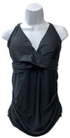 Ocean Blues Vneck Tankini Top Only Ruched Bathing Suit Top No Bottom Size 3XL