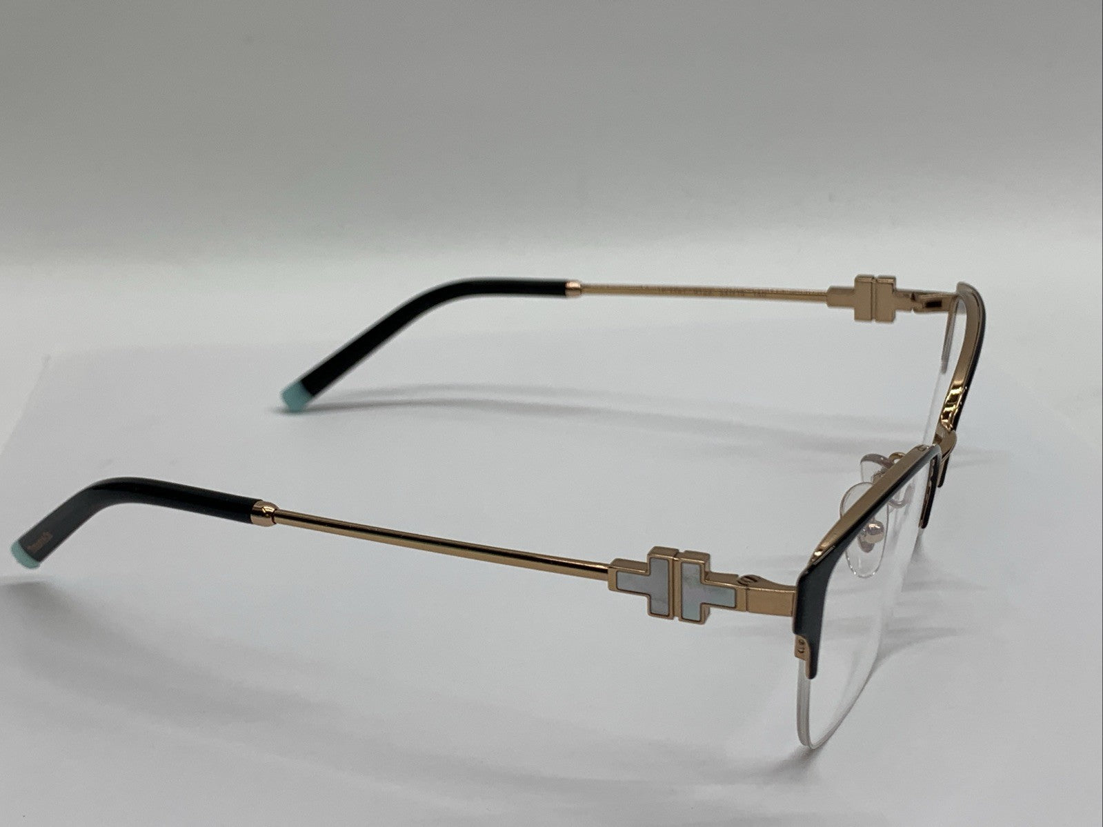 Tiffany & Co Eyeglasses Frames TF1141 6122 Black Rose Gold MOP 54-16-140 Stylish