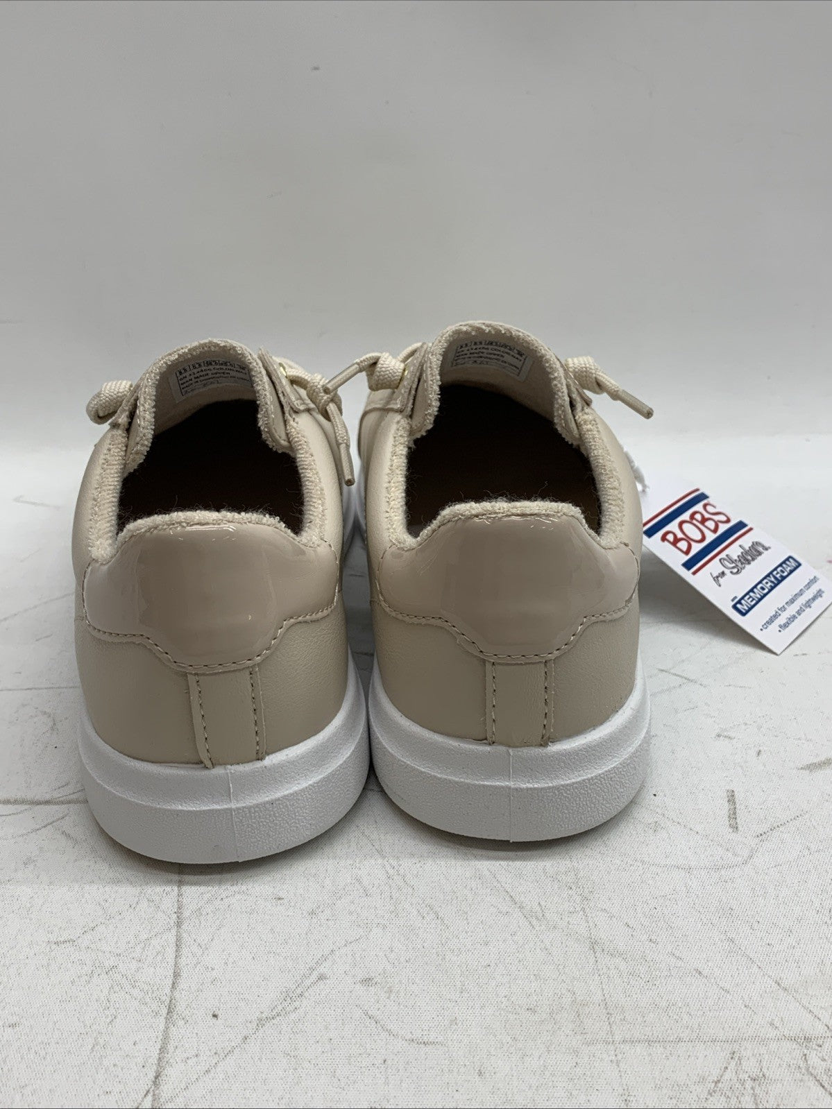 Bobs By Skechers DVINE-INSTANT DELIGHT Natural Sneakers 114456 Women's Size 8.5