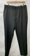 WULFUL Men 2 Piece Slim Fit Suit Set One Button Blazer Jacket Pants Size M Black