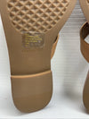 Aerosoles GAIA Tan Leather 293 Sandal Size 6.5M Open Toe Crisscross Strap Slipon
