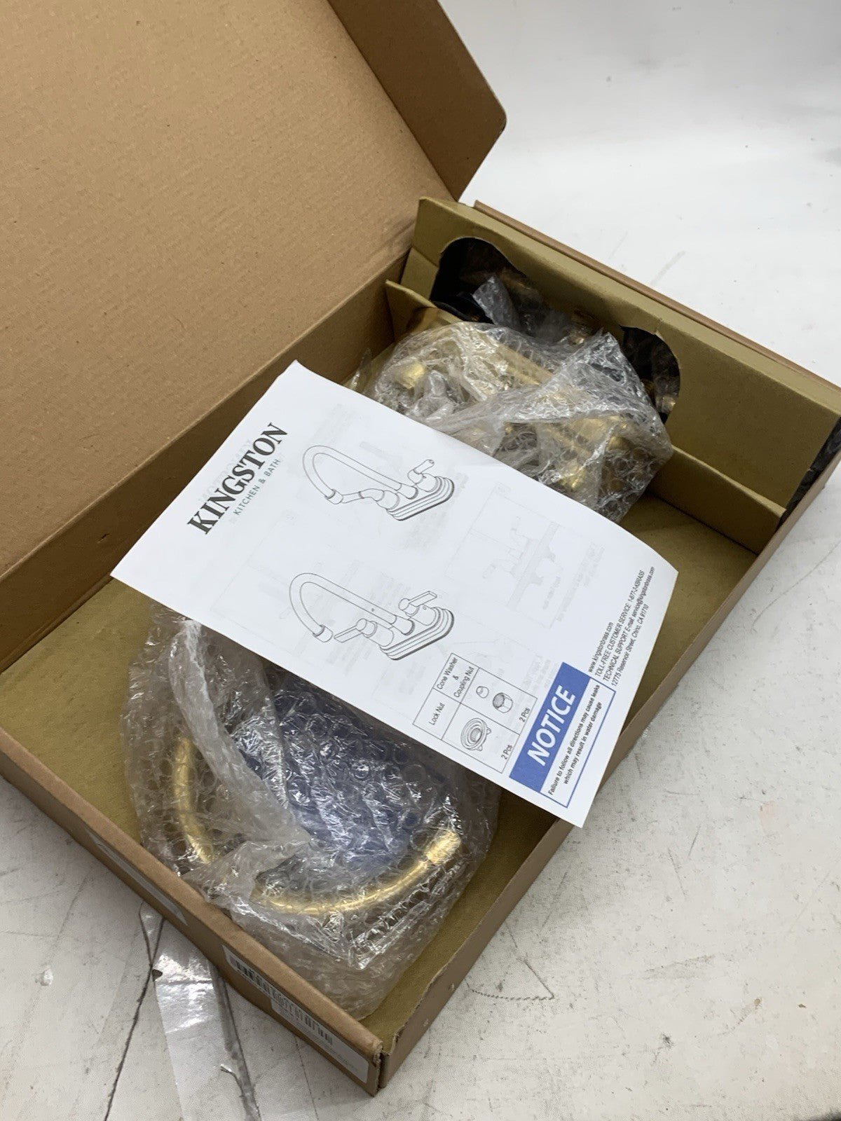 Kingston Brass KB497ACLSB American Classic Bar Faucet 1.8GPM 60PSI Deck Mount
