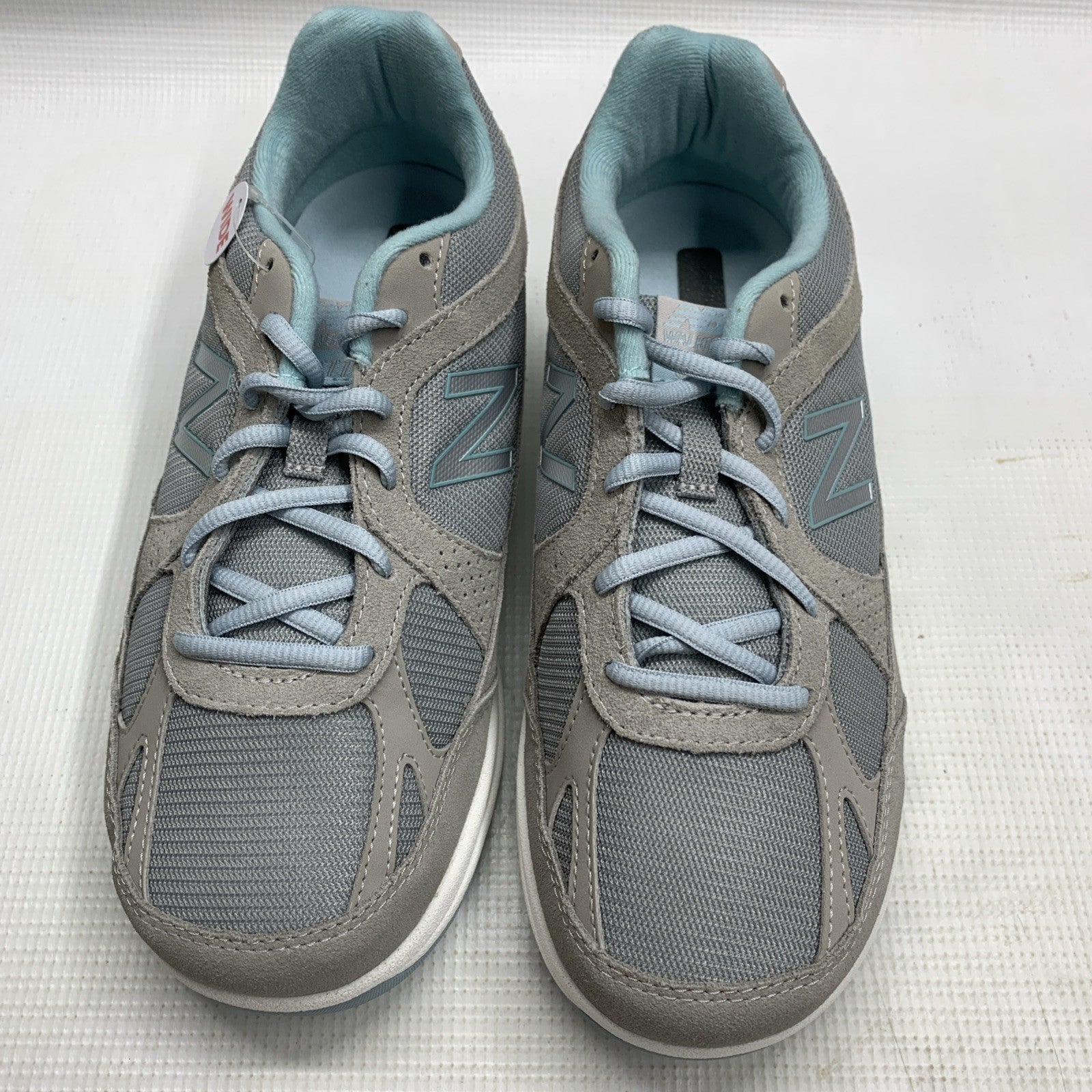 New Balance 877 V1 Walking Shoes Women's Size 8W Gray Blue Sneakers Lace-up