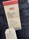 Levis Women's 720 High Rise Long Pants Super Skinny Jeans Black Size 2 Short