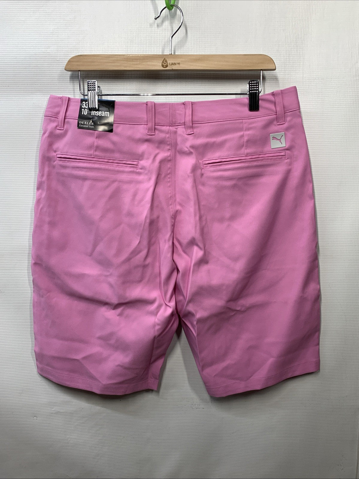 Puma Dealer Golf Short Pink Mist Size 33 Inseam 10
