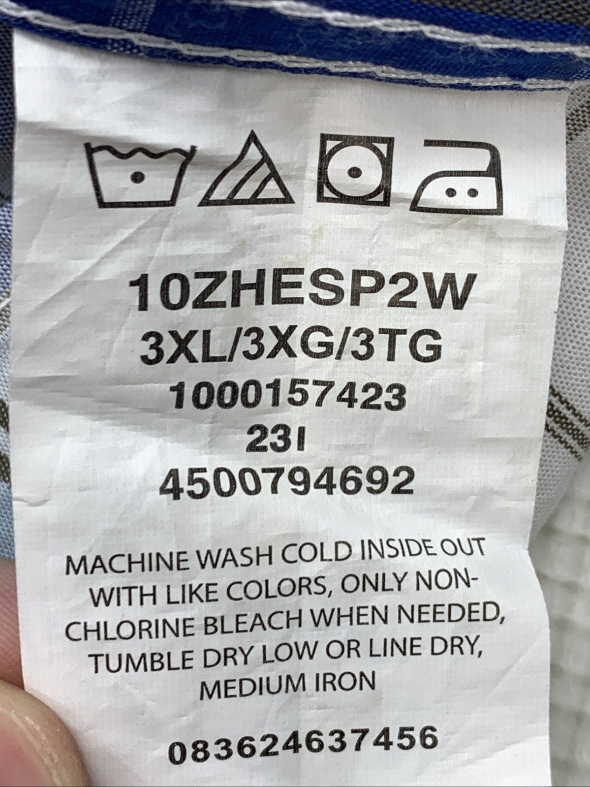 Wrangler Authentics Men's Short Sleeve Classic Plaid Woven Shirt Size 3XL/3TG