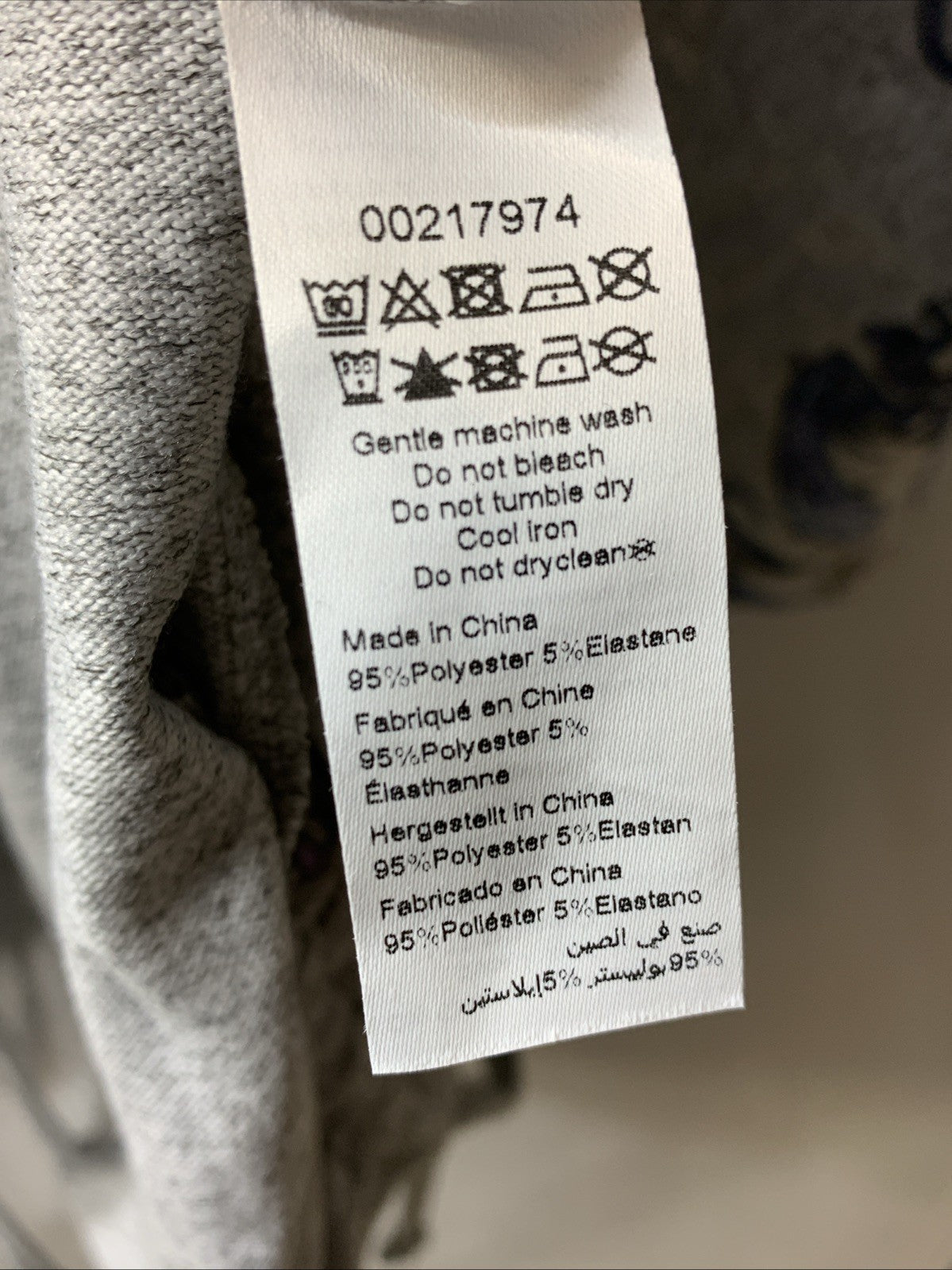 Avenue Women's Plus Size Charlene Side Tie Top Size 16 Gray & Blue Long Sleeve