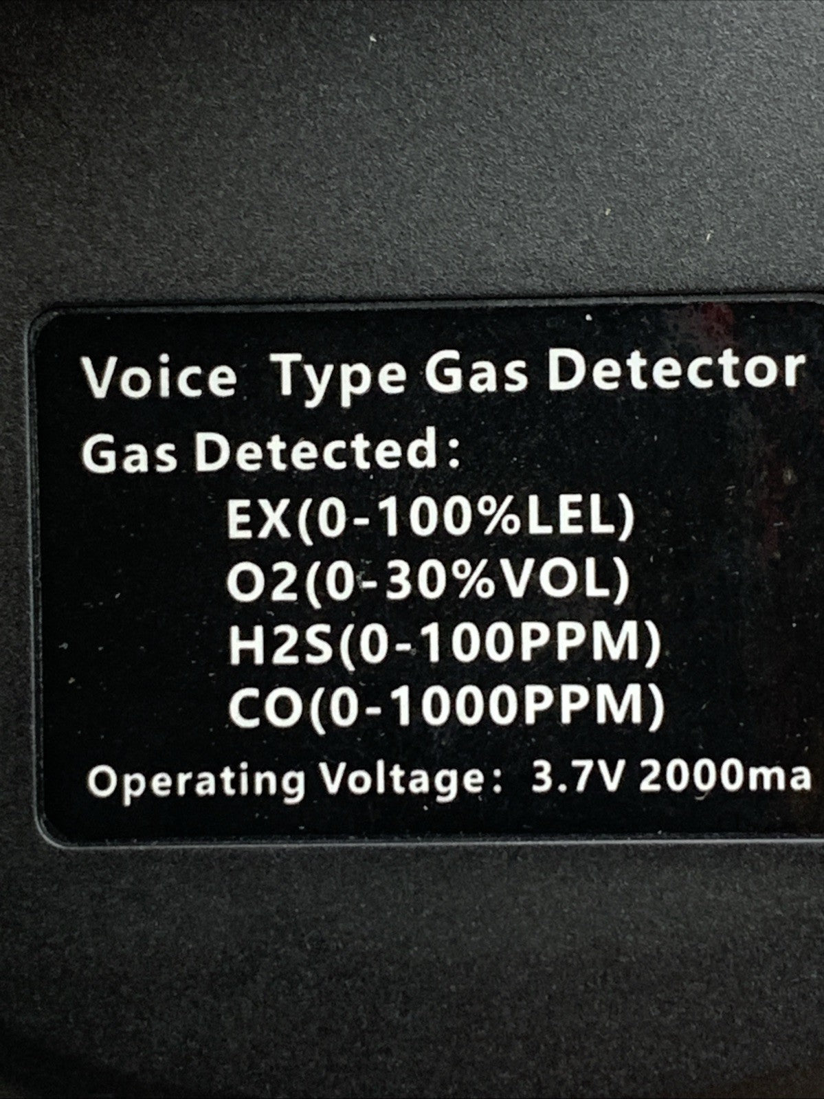 Voice Type Multifunctional Gas Detector Display Blue with Portable Case
