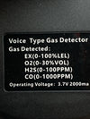 Voice Type Multifunctional Gas Detector Display Blue with Portable Case