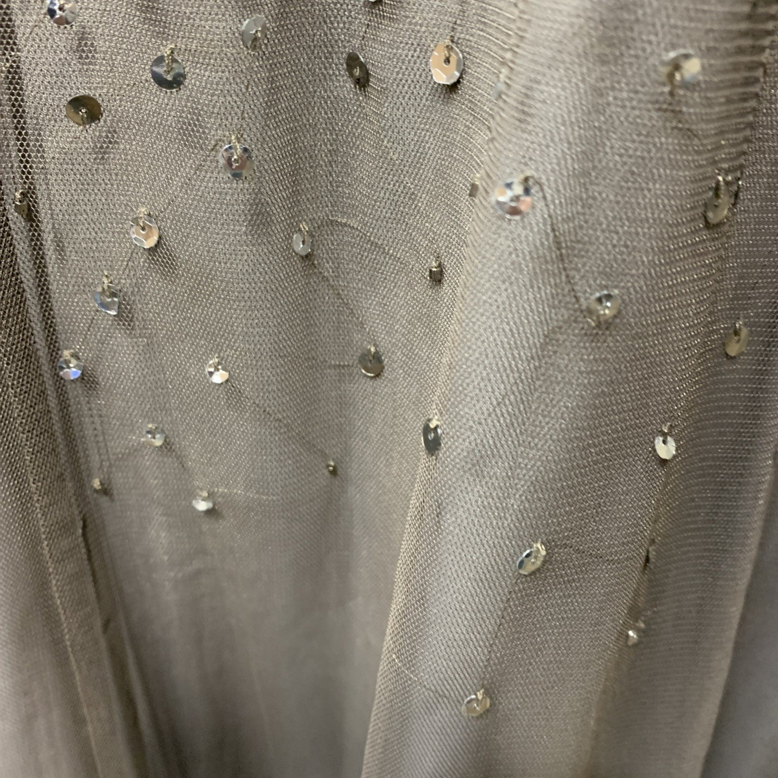 Adrianna Papell Women's 3/4 Sleeve Beaded Evening Illusion Dress Gown Size 18