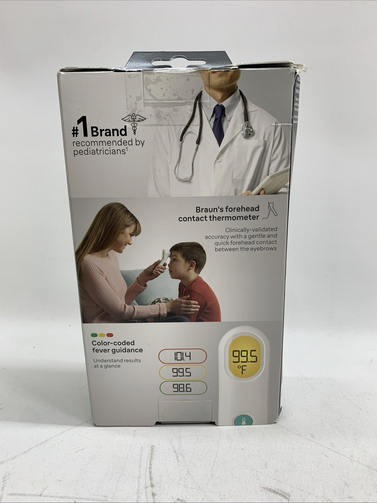 Braun Sensian Contact 5 Forehead Thermometer Gentle Digital Thermometer BFH175US