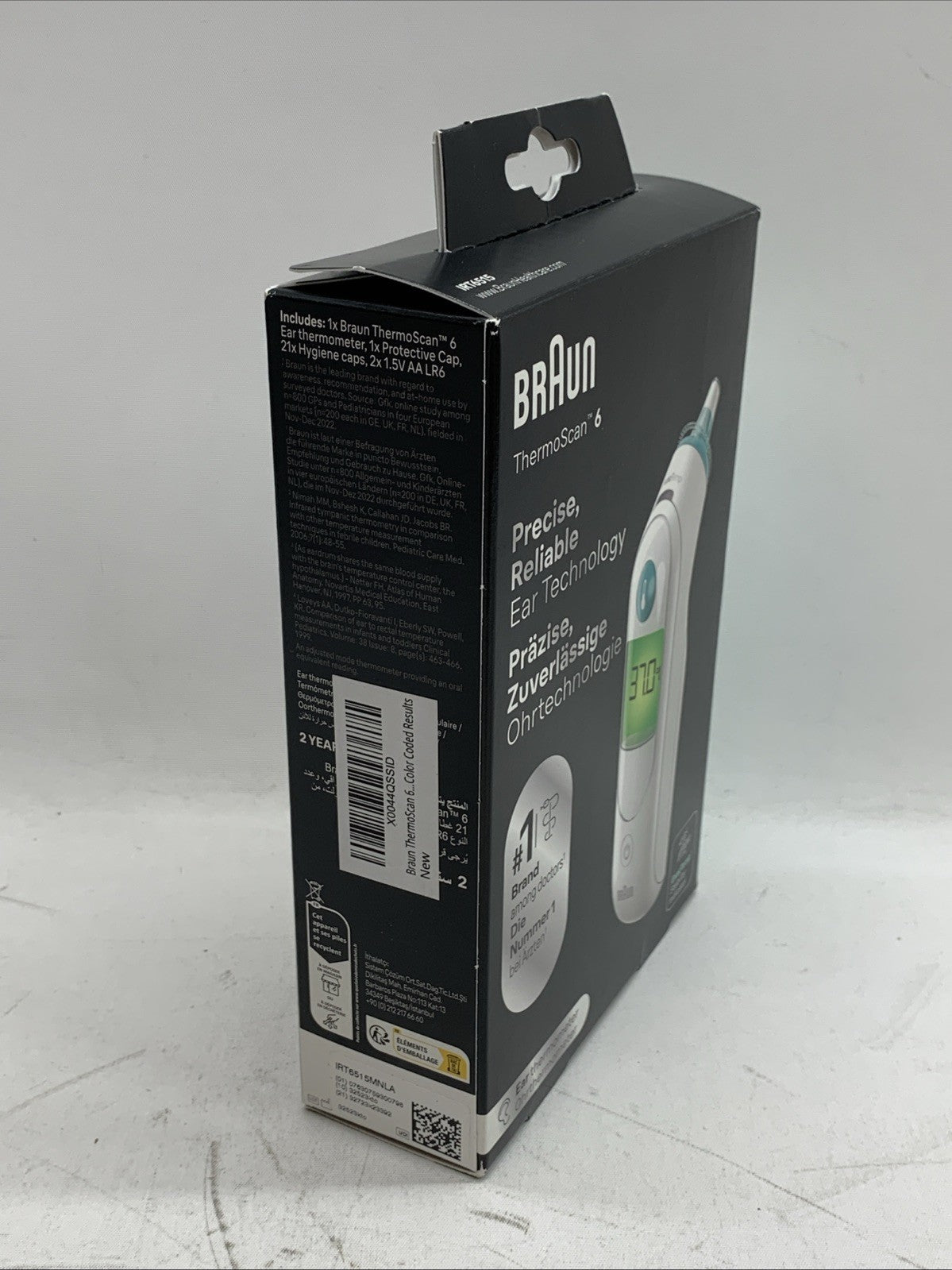 Braun ThermoScan 6 Digital Ear Thermometer IRT6515MNLA White for Adult/children