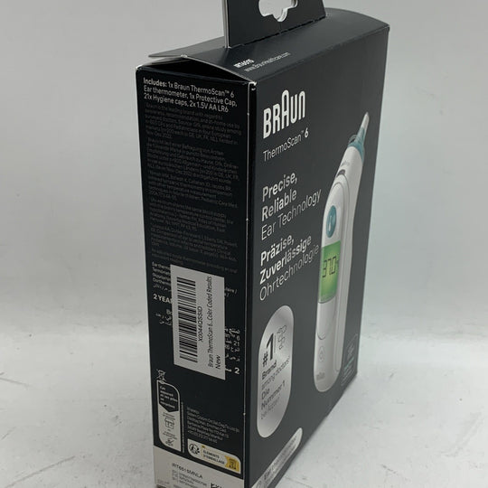 Braun ThermoScan 6 Digital Ear Thermometer IRT6515MNLA White for Adult/children