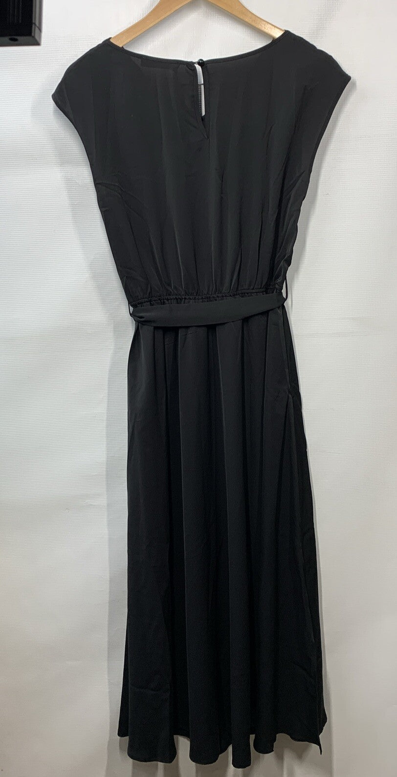 GRACE KARIN Women's Sleeveless Slouch Neck Midi Cocktail Party Dress Black SM