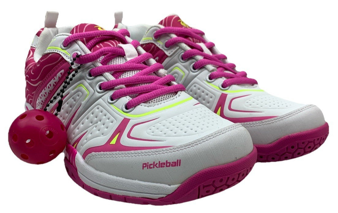 ACACIA Unisex 31-280 Pickleball Shoes Pink/White 9.5 US Women 8 Men’s Lace-up