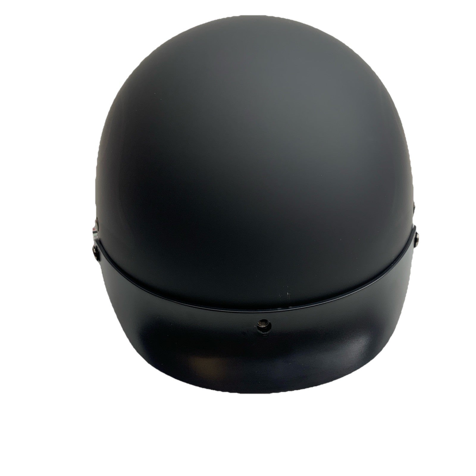 VCAN Cruiser Solid Flat Half Face Motorcycle Helmet Matte Black/Flame Large