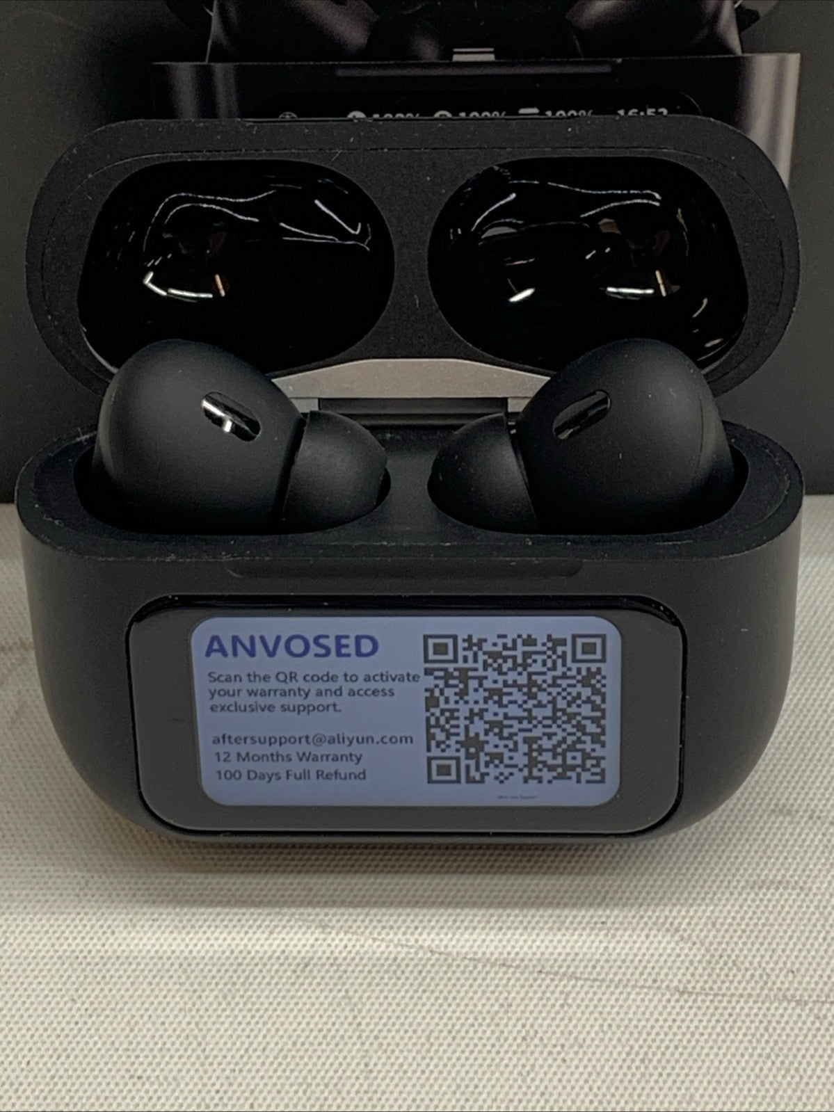 Anvosed Earbuds With ANC/ENC Wireless Double Dark Noise Reduction Touch Control