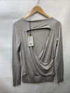prAna Women's Foundation Peek a Boo Top size XSmall Heather Grey 1969761 Size XS
