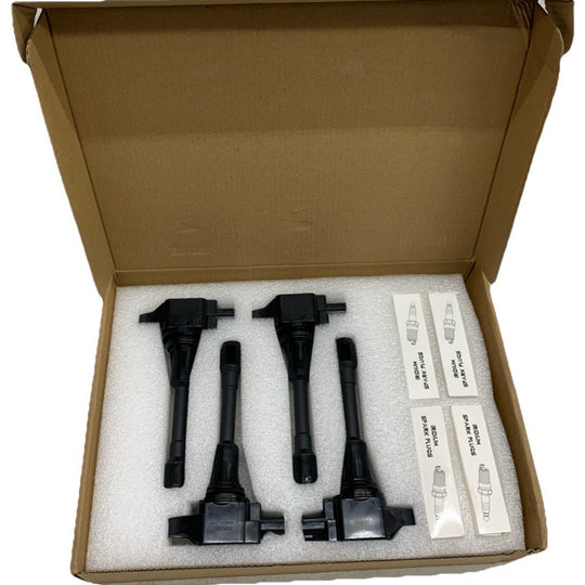 4 Ignition Coil & Iridium Spark Plug for Nissan Versa Sentra Rogue Altima UF549