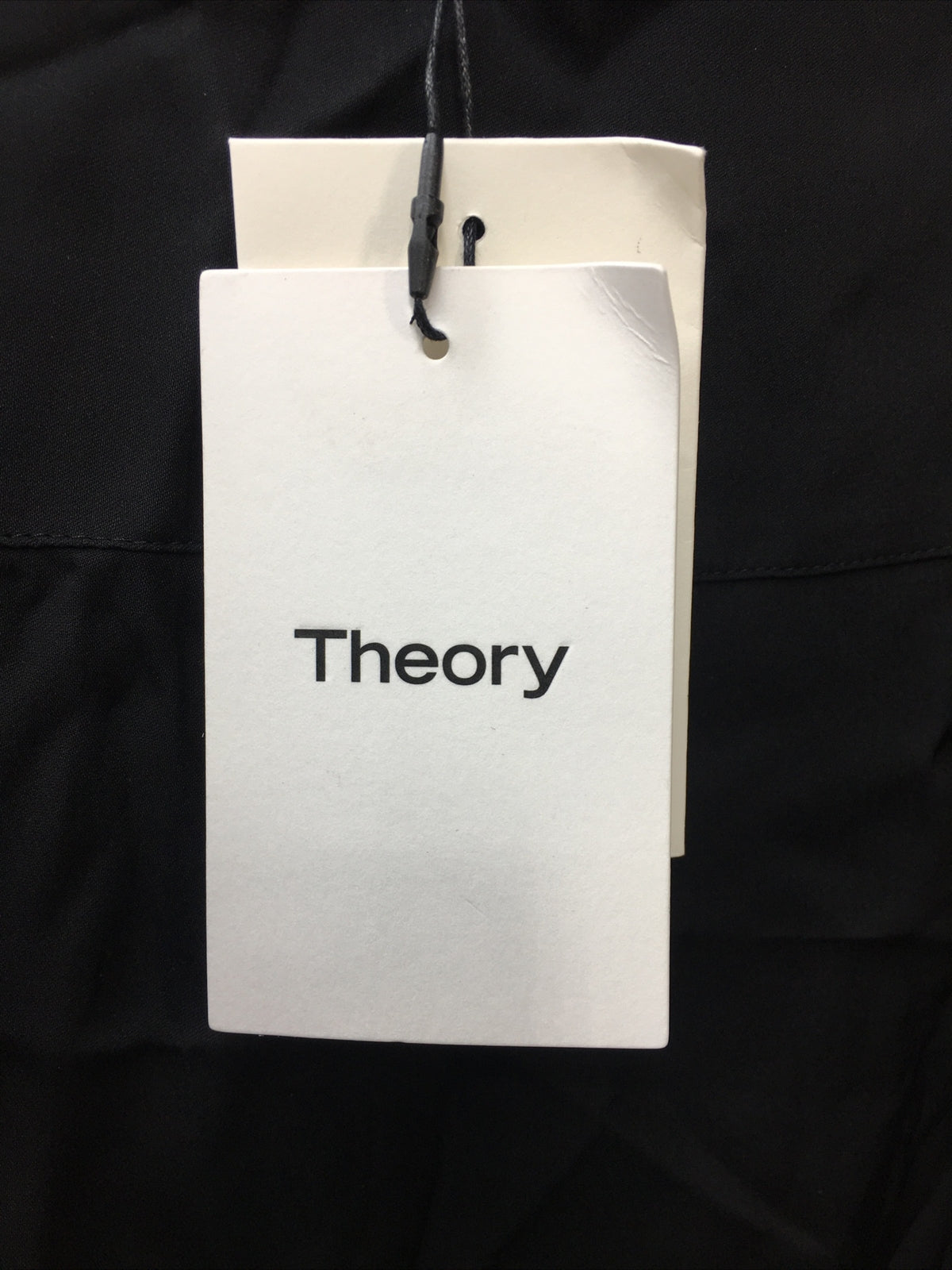 Theory Women's Modern Black Silk Tanelis Sleeveless Shirt Blouse Top Petite Size