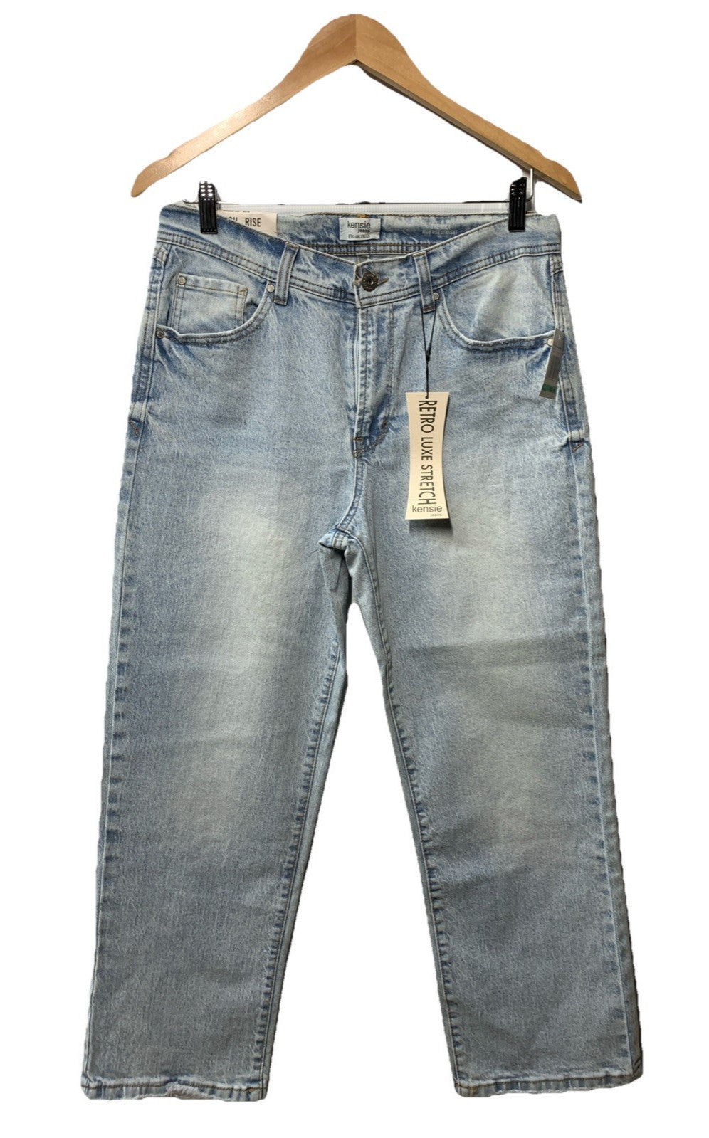 kensie Jeans Women's The Mila Retro Luxe High-Rise Relaxed Straight Pants 8/29