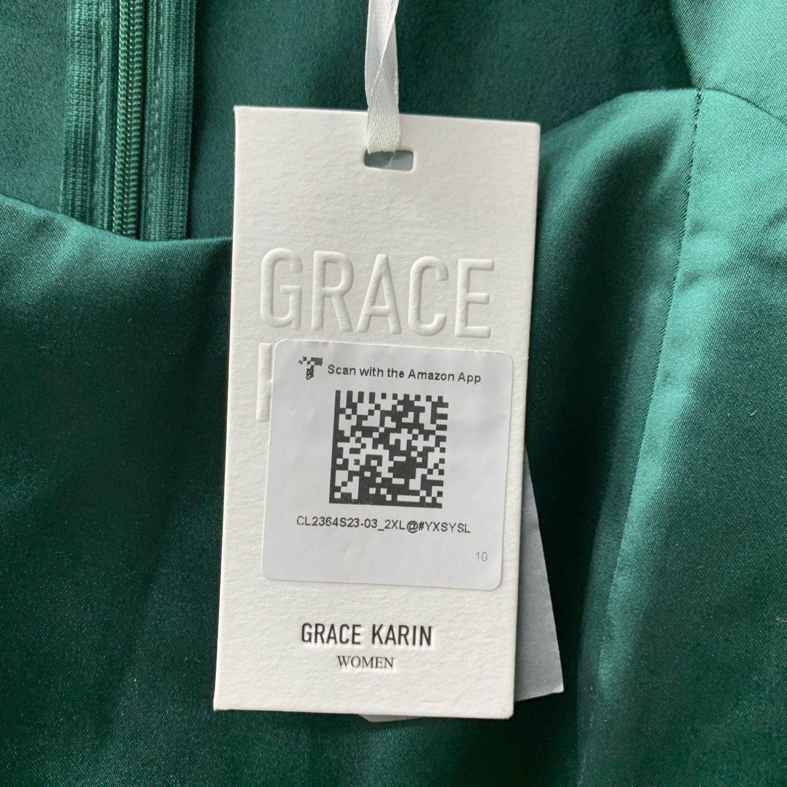 Grace Karin Womens Dress Bodycon Green Cap Sleeve Cocktail Party Casual Size 2XL