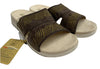 Spenco Womens Twilight Ellie Slide Sandals Leather Brown French Roast Size 10B