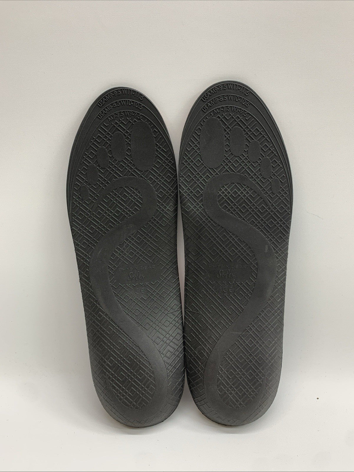 Physix Gear Sport Full Length Orthotic Soles Inserts Black/Red M7-9.5 W9-11.5