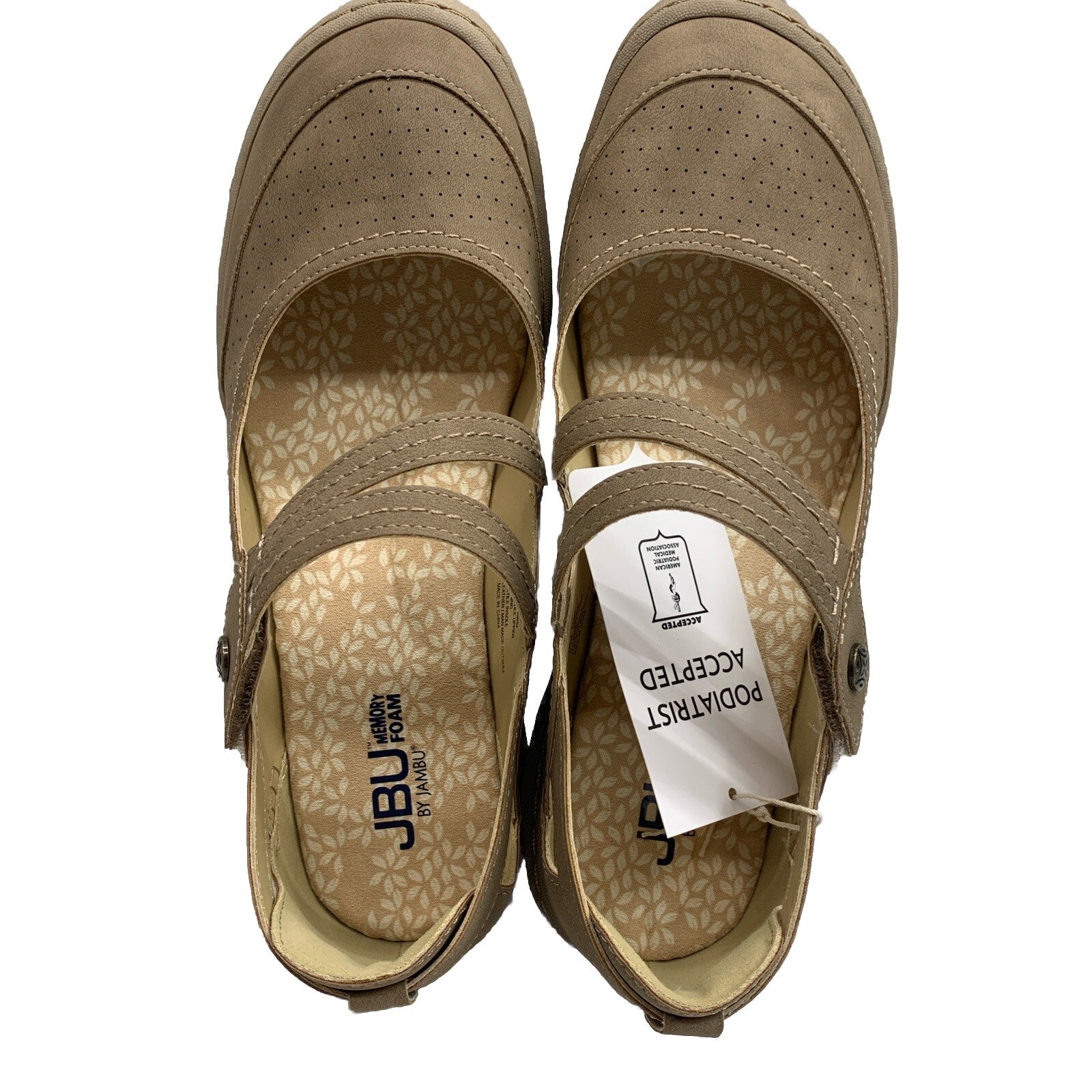 JBU By Jambu Fawn Women's Slip On Casual Classic Fashion Shoes Taupe B3FAW54 9M