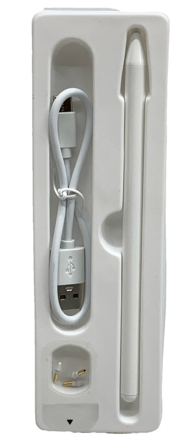 Stylus Pen Superfine Nib Active Capacitive White Precise and Smooth for Ipad