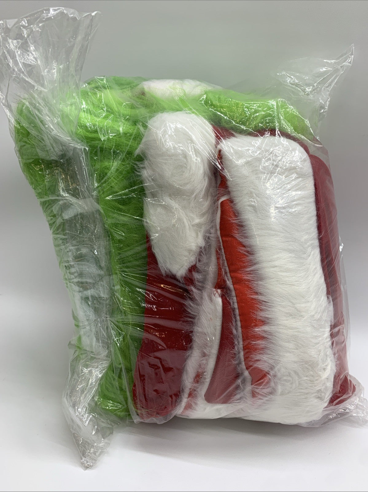 Men's Deluxe The Grinch Costume Suit 7pc Christmas Adult Santa Claus Mask Small