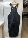 Dickies Women's Relaxed Fit Bib Overall FB206RBK Size 2XL Black for Outdoor Work