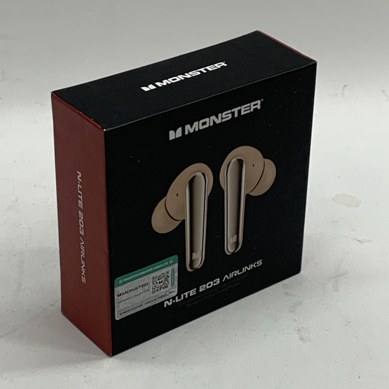 Monster N-Lite 203 AirLinks Wireless Earbuds In-Ear Headphones PEACH Earphone