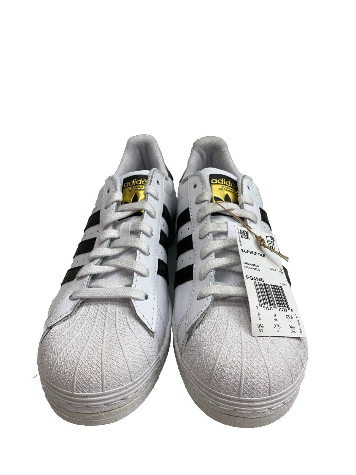 adidas Superstar Footwear White Black 2019 EG4958 Sizes 9.5 M Lace-up Sneaker