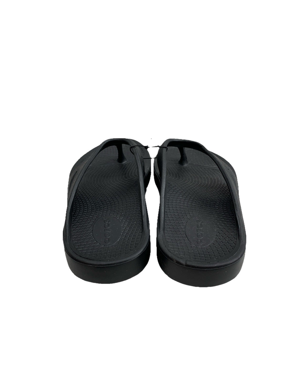 OOFOS OOmega Women's Thong Sandal Black 100% Original Size 11 Slip-on