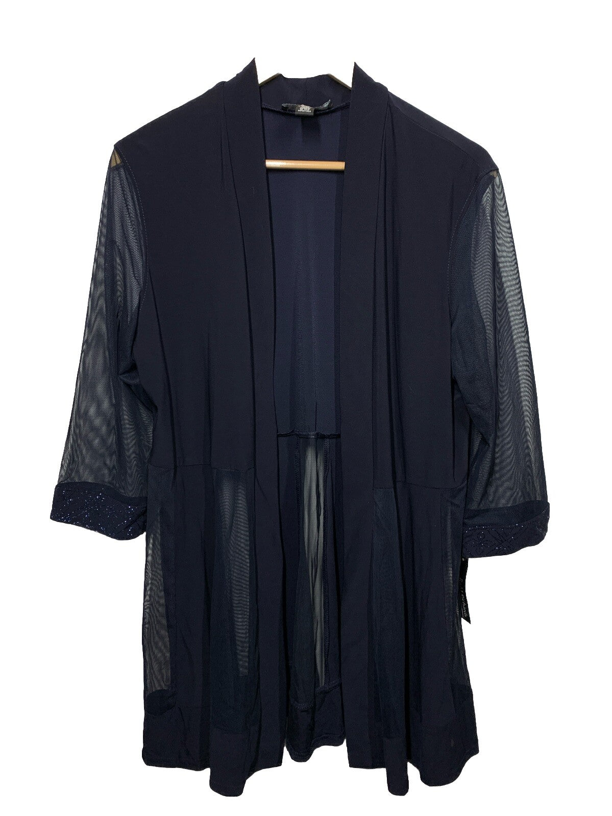 R&M Richards Short Mother of The Bride Formal Dress Size PXL Navy 8271P 2 Piece