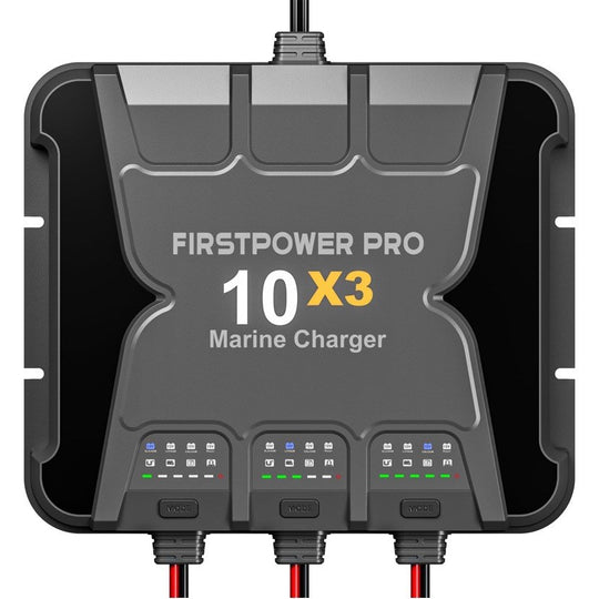 Firstpower Pro 10X3 30Amps 12V Multi Bank Marine Battery Charger ICM10A 10x3 30A