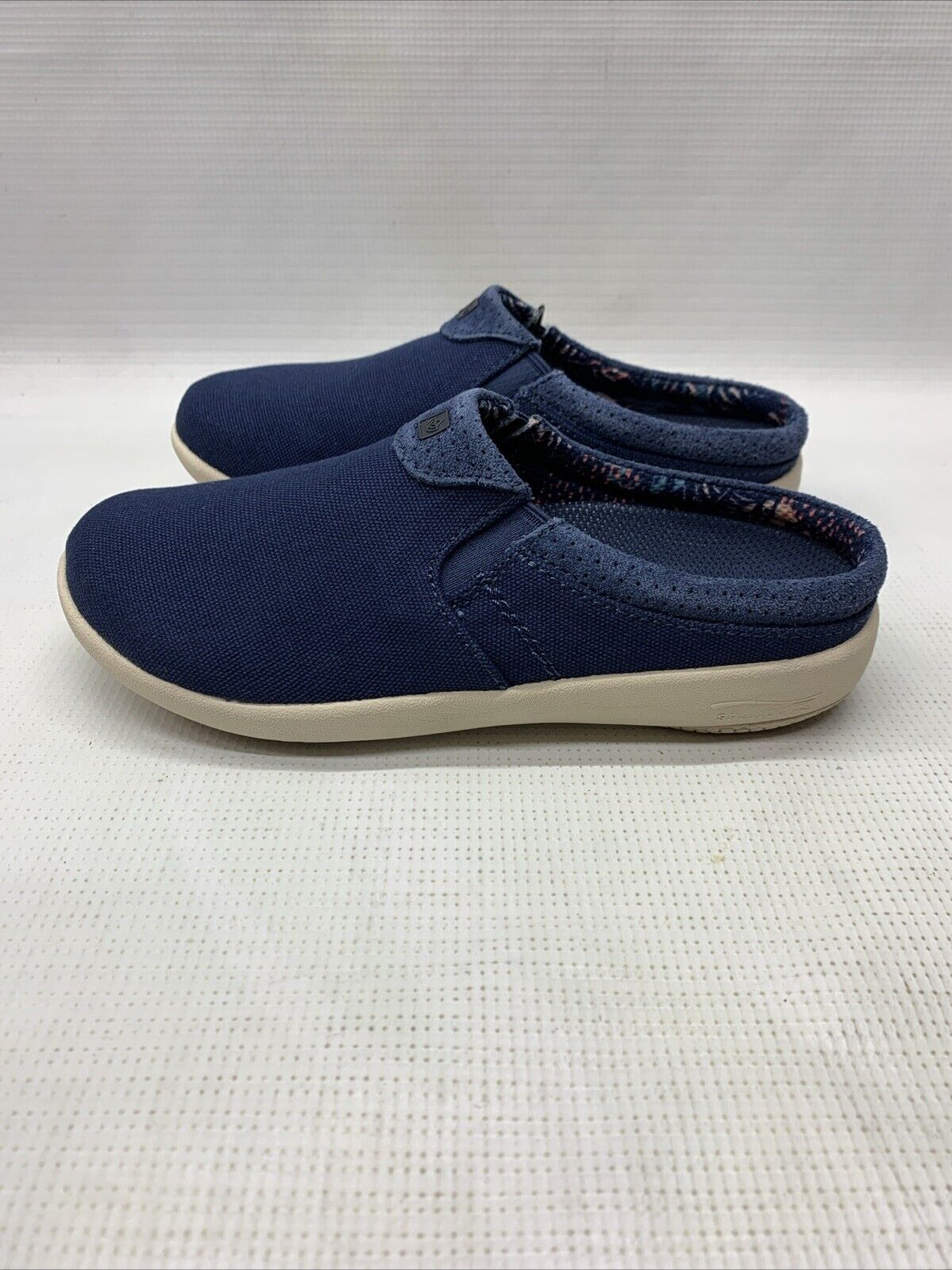 Waco SPENCO St. Maarten Womens Size 5B Perforated Suede Half Loafer Slip-On Blue