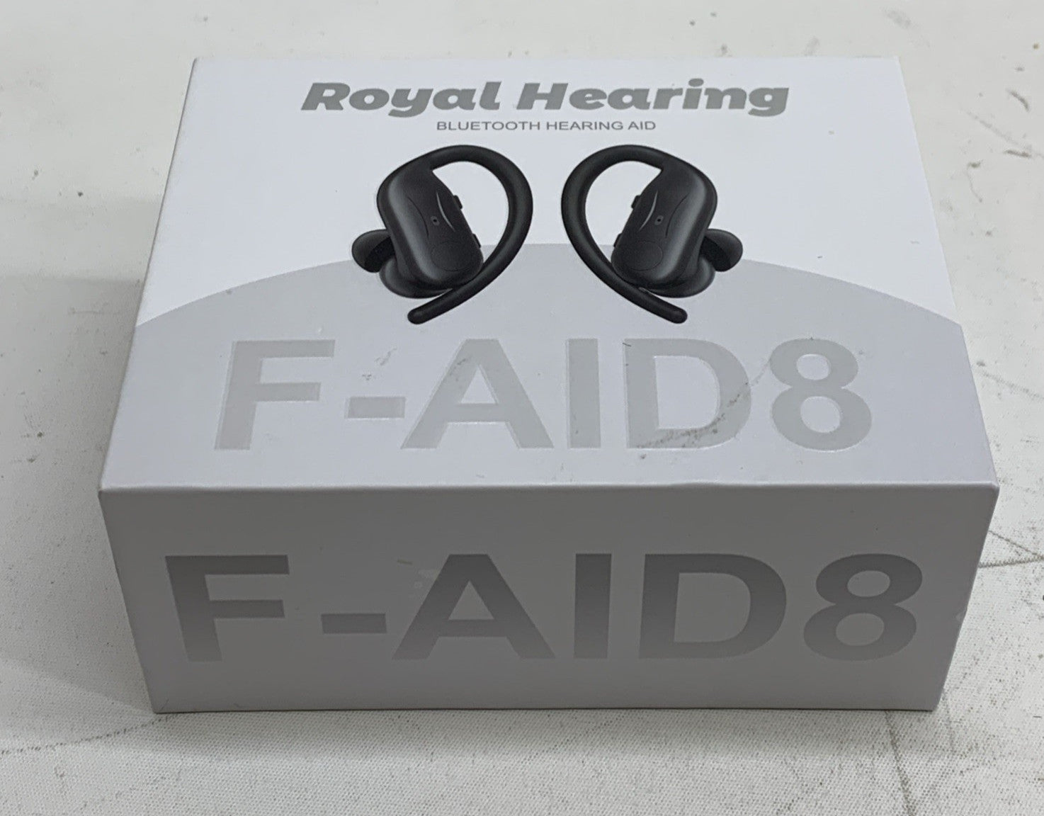 F-Aid8 Bluetooth Hearing Aids Black for Seniors Rechargeable Hearing Aid Earbuds
